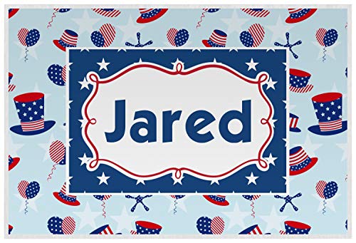 Personalized Patriotic Celebration Laminated Placemat w/Name or Text