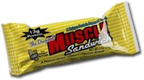 Muscle Foods Muscle Sandwich Vanilla Peanut Butter-12 Bars