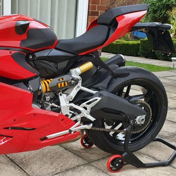 Miniatura 5 de TCMT Soporte de aluminio del reposapiés del pasajero cabido para Ducati 899 959 1199 1299 Panigale