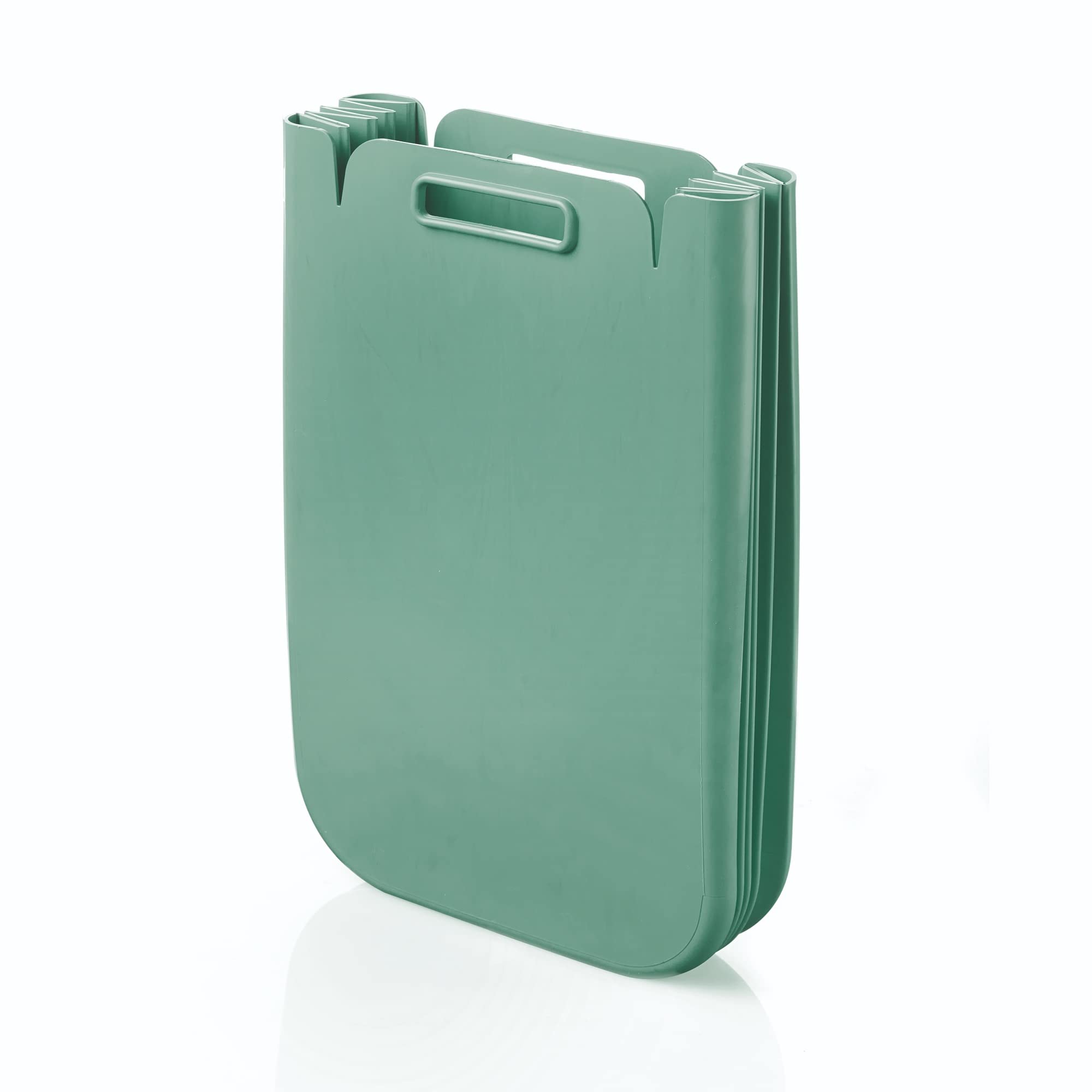 Set di 3 contenitori multiuso pieghevole da 25 litri c/uno (75 l totali), in plastica riciclata, 45 x 30 cm, colore