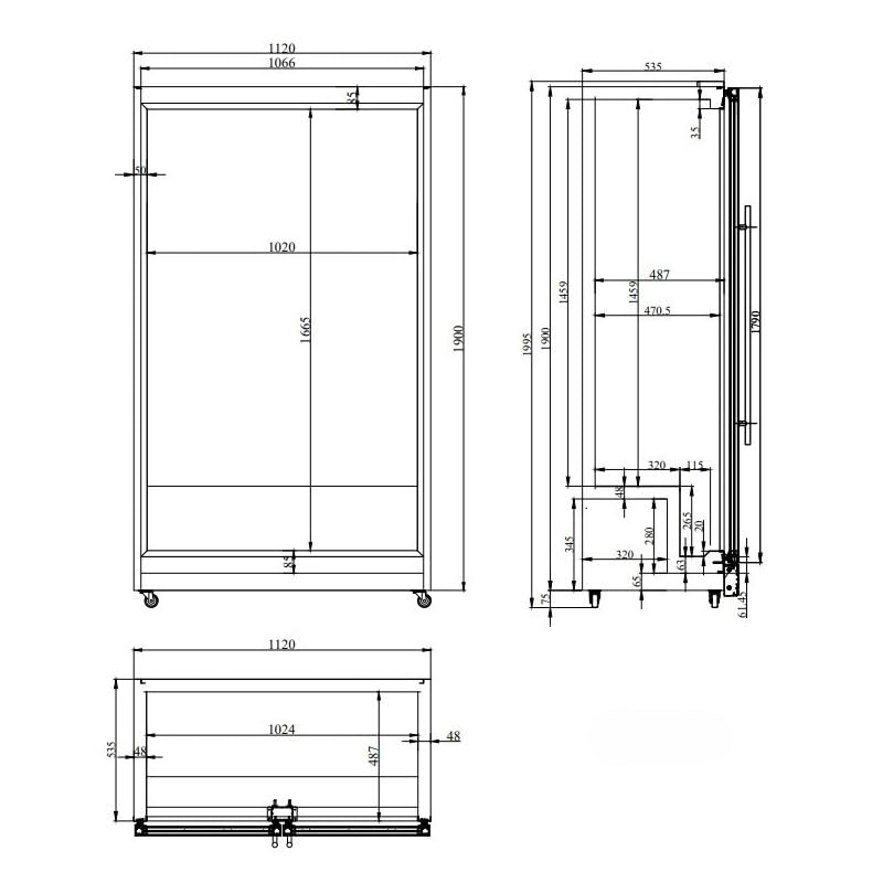 Générique Armadio refrigerato Libre-Service 2 porte - 758 litri