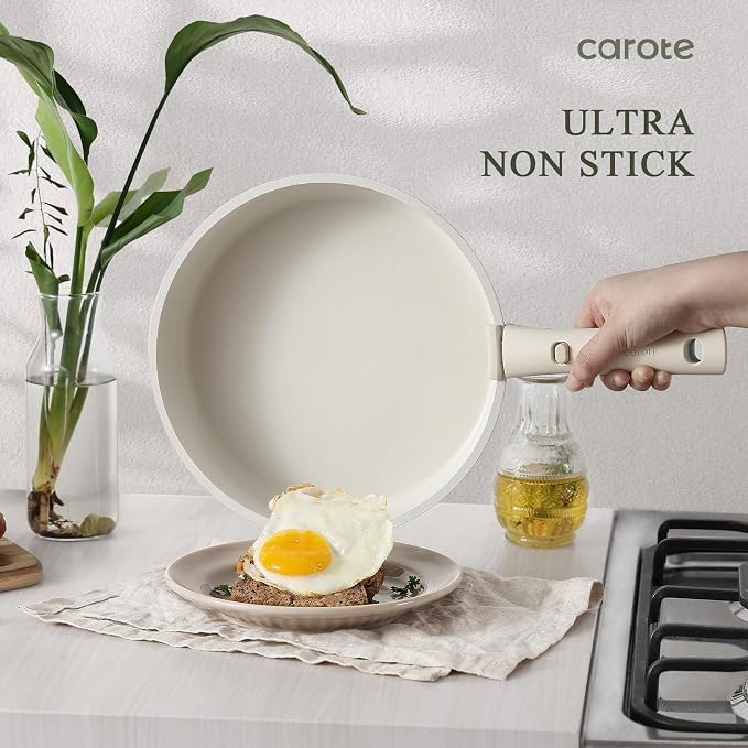 Image of CAROTE 22pcs Pots and Pans Set Non Stick, Detachable Handle Cookware Sets