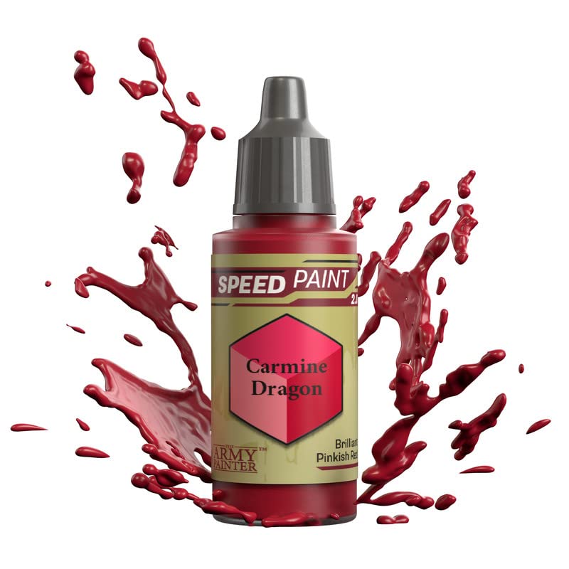 Speedpaint Carmine Dragon 2.0, Single Acrylic Paint 18ml One-coat Painting Soloution For Fantasy Tabletop Miniatures Like Warhammer 40k and Dungeons And Dragons Figures