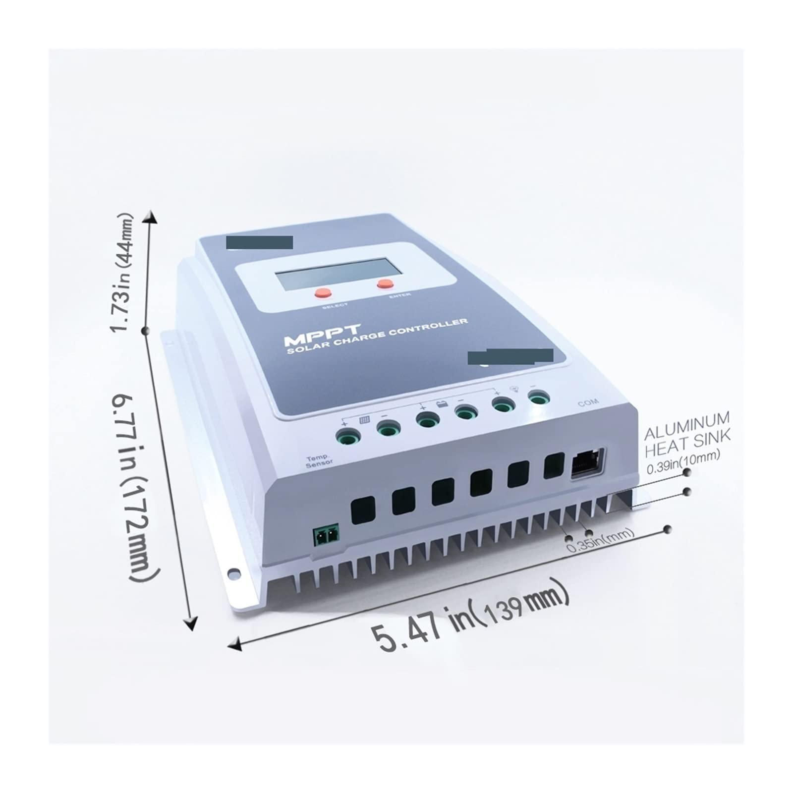 Controlador de carga híbrido eólico-solar Controlador De Cargador Solar MPPT 40A 30A 20A 10A LCD 12V24V Auto Regulador De Alta Eficiencia Solar