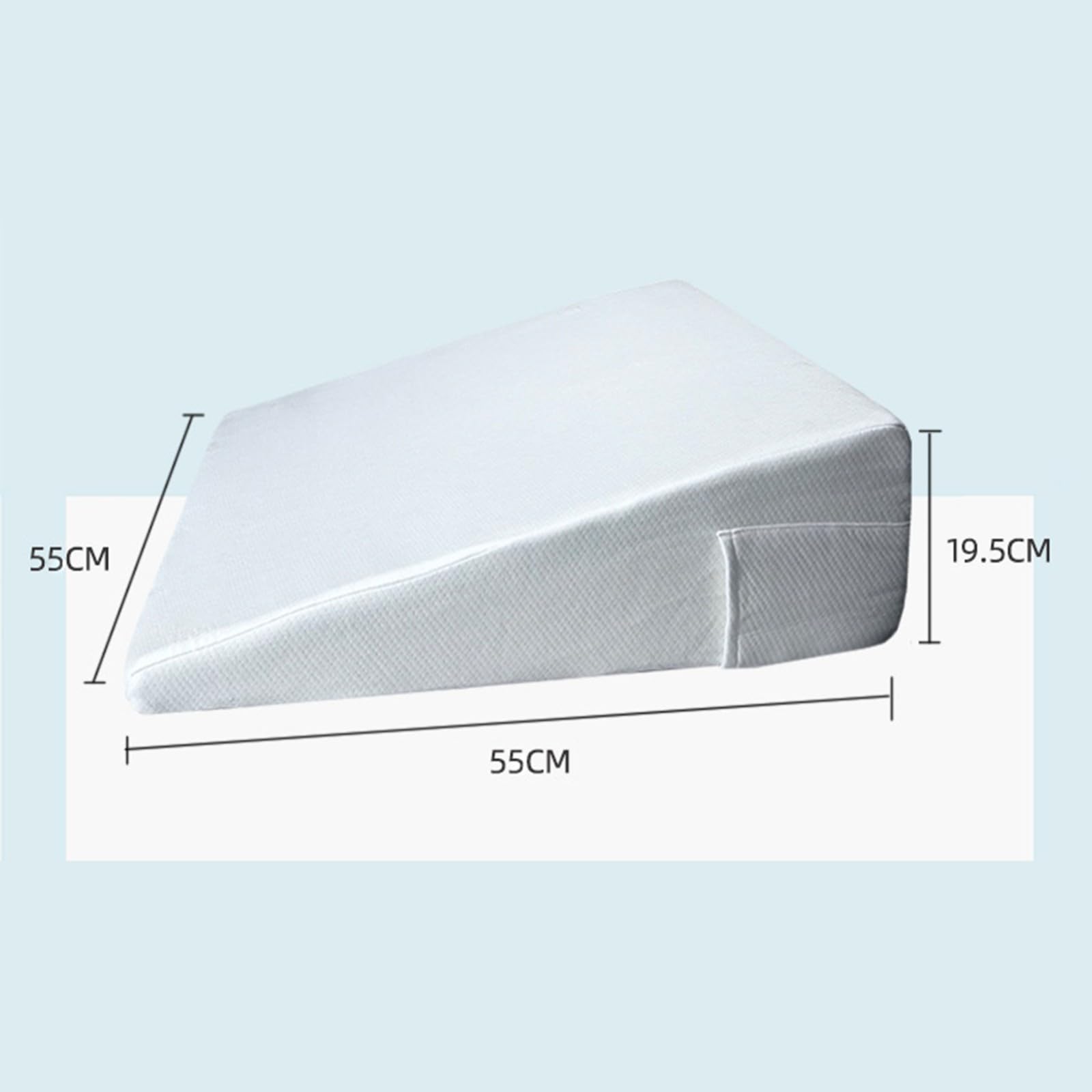 Soporte De Espalda para Sentarse En La Cama,Almohada Ortopédica De Espuma Viscoelástica para Adultos,Reduce El Dolor De Espalda,Almohada De Cuña Ergonómica De Espuma Viscoelástica