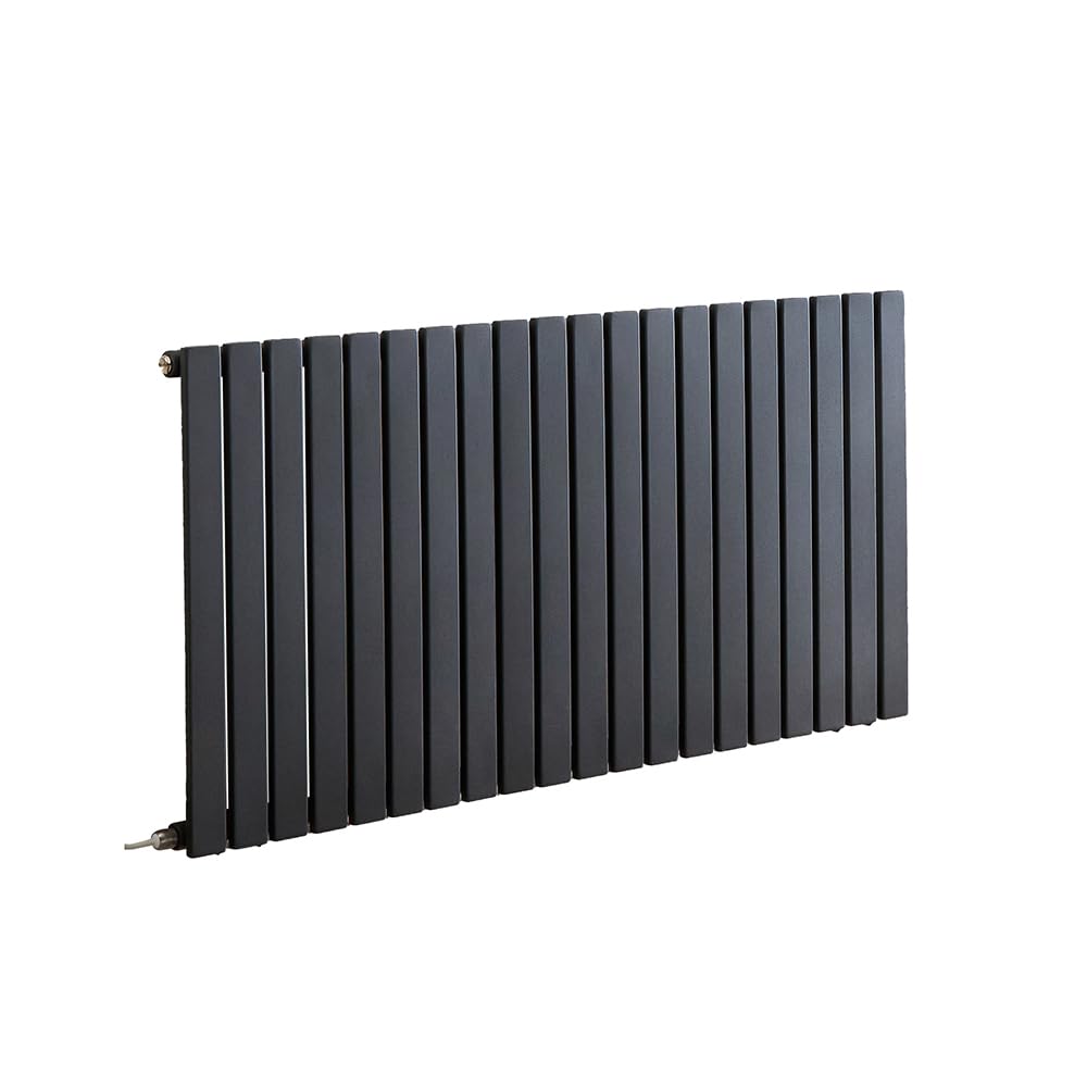 Milano Capri 1200W Anthracite Horizontal Single Flat Panel Electric Radiator WiFi - 635mm x 1180mm