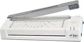 Plastificadora e Guilhotina 3 em 1 A3 127V OFF-LG03 – Laminação Quente e Fria, Cortador, Redondo e Reto – Ideal para Escritório, Escolar e Documentos – 10575