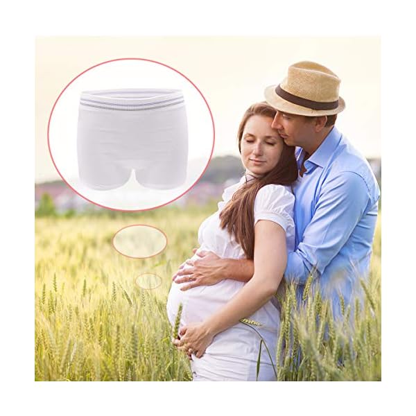 HANSILK Schwangerschaft/Kaiserschnitt/Inkontinenz/Reisen Wöchnerinnen Damen Slip Underwear – Bild 4