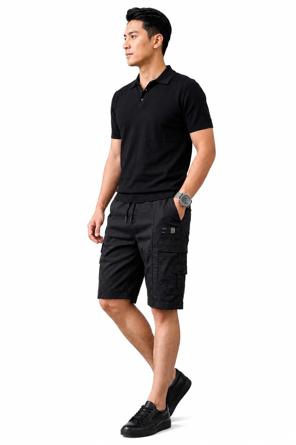 Men Regular Fit Cargo Shorts | Breathable Cotton Casual Shorts | Lightweight Outdoor & Vacation Wear Shorts-image-1