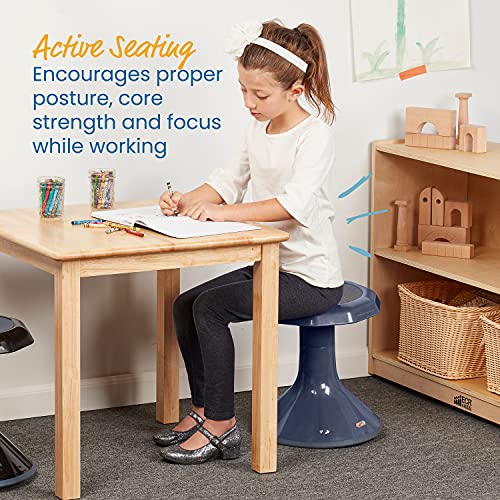 Image of ECR4Kids ACE Active Core Engagement Wobble Stool, 15-Inch Seat Height, Flexible Seating, Navy