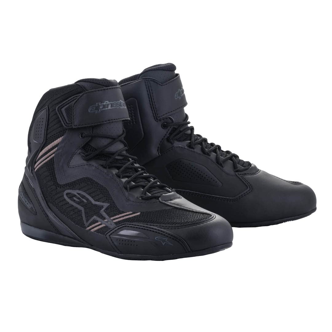 Alpinestars Faster 3 Rideknit Mens Motorcycle Shoes Black/Black 10.5 USA