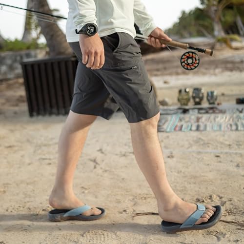 Image of Grundens Men's FishFinder Sandals | Quick-Drying, Comfortable, and Versatile Mens Flip Flops with Enhanced Traction & Full Arch Support for Fishing and Outdoor Wear