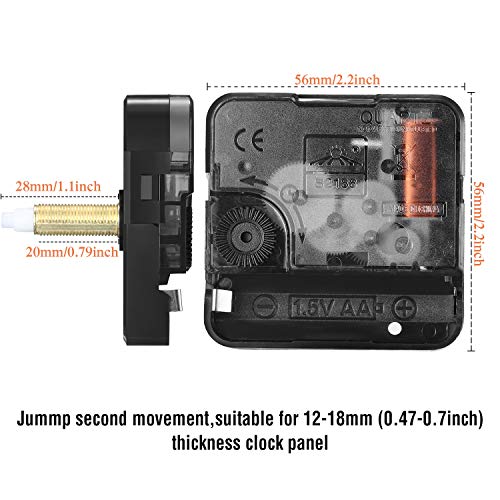 Mudder 2 Pezzi Meccanismo Orologio Coppia Elevata