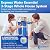 Express Water Whole House Water Filter System, 3 Stage Whole Home Filter Reduces Chlorine, Chloramine and More for Healthier Skin, Includes Free-Standing Stainless Steel Frame & 3 Pressure Gauges