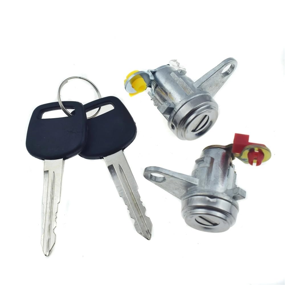 Car Door Lock 69051-12360 69052-12360 69051-12340 Compatible with Toyota for Corolla for Geo for Prizm 1.8L 1993-1997 Door Lock Cylinder Keys Set