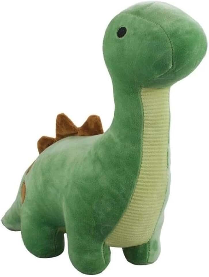 Bichinhos de Pelúcia Dinossauros Pelúcia lisa e Macia Olhos de Pelúcia Enchimento de Fibra de Poliéster (Dinossauro Pescoçudo Verde)