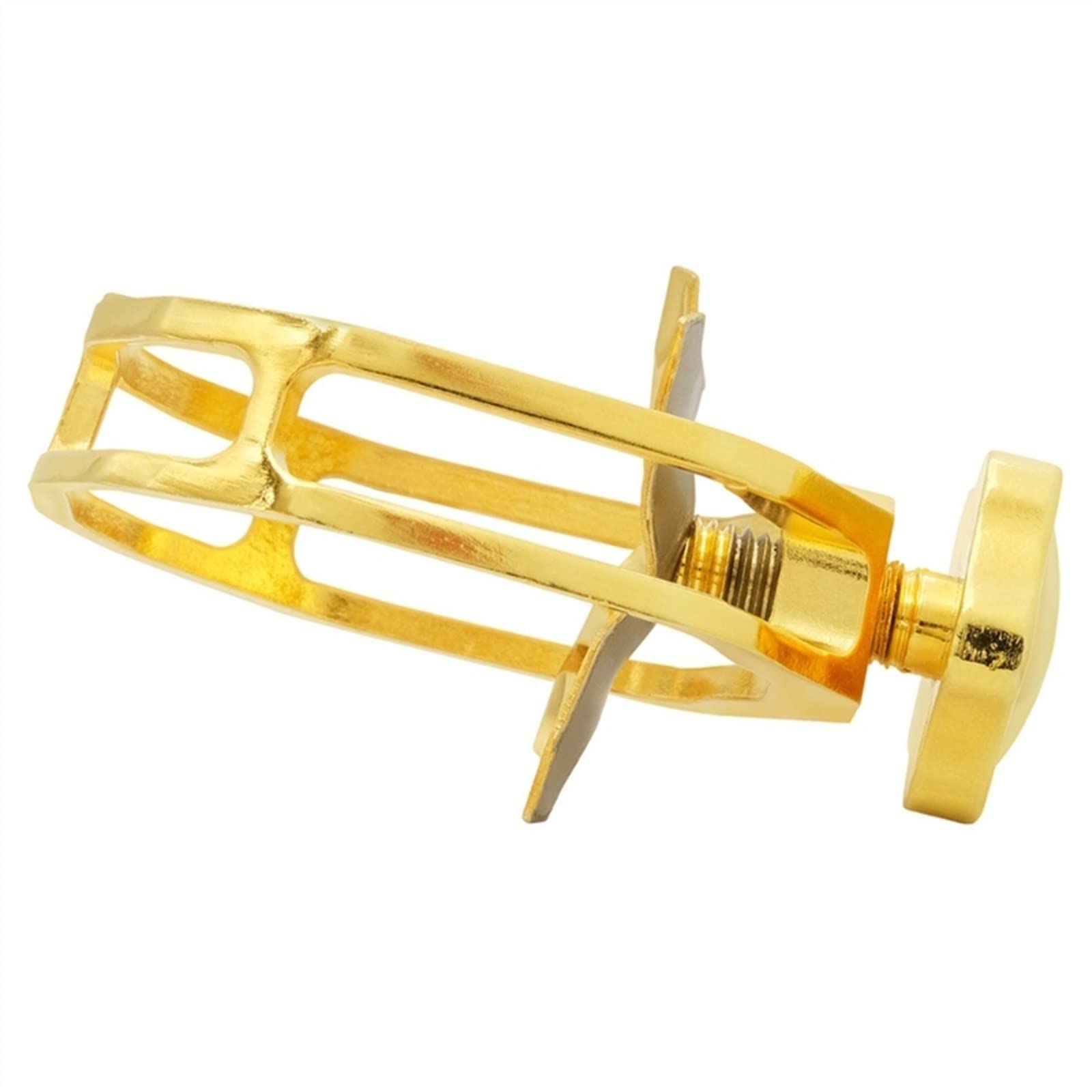 Saxophone Parts Single Screw Adjustment Saxophone Fastener Clip Compact Sax Ligature for Tenor/Alto Saxophone Mouthpiece