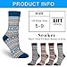 5 Pack Womens Wool Socks Winter Warm Socks Thick Knit Cabin Cozy Crew Soft Socks Gifts for Women