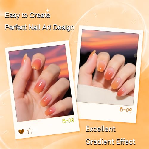 Kit de esmaltes en gel Airbrush con 12 colores miniatura 6