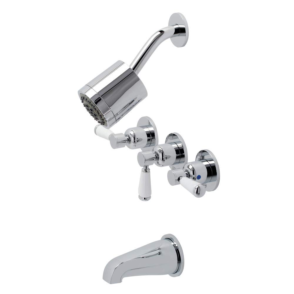 Mélangeur douche Kingston Brass KBX8131DPL Paris avec inverseur mécanique