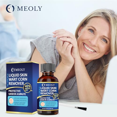 Image of MEOLY Fast-Acting Wart Remover: 40% Salicylic Acid Wart Remover Maximum Strength for Plantar Wart, Corn Men and Women 0.65 oz