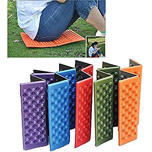 Srutueo Camping Mats Folding Foam Mats Waterproof Sitting Carpet Seat Cushion for Outdoor Camping Picnic Park, Green