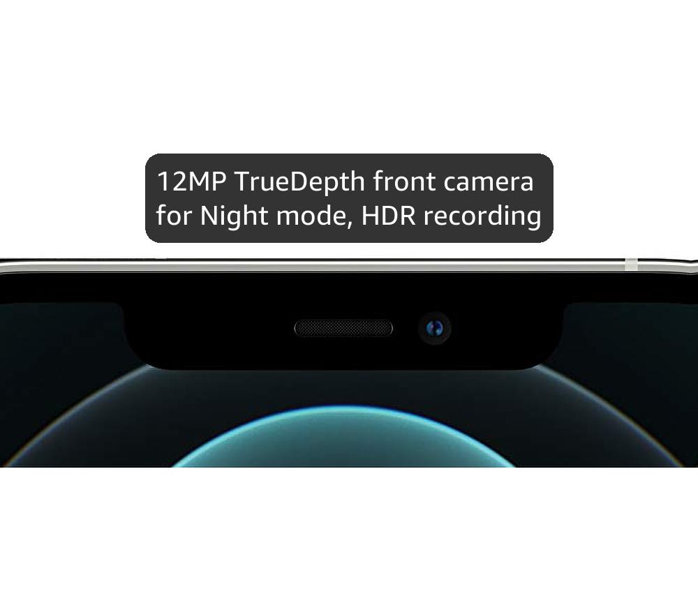 Apple iPhone 12 Pro Max (128GB, Silver) [Locked] + Carrier Subscription