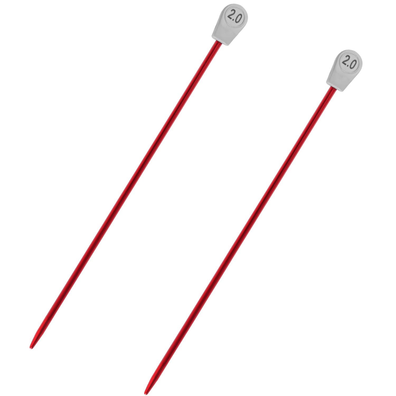 Thyonta Knitting Needles 2Mm, 2Pcs Knitting Needles Set Aluminium Long Knitting Pin For Professional Beginners Knitters Handmade Knitting
