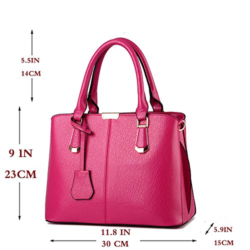FiveloveTwo Women Satchel Handbag Tote Purse Top Handle Bag Shoulder Bag rose by FiveloveTwo - Used condition - Image 3