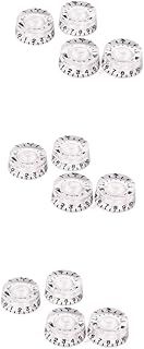 VICASKY 12 Pcs Set Electric Guitar Knobs Volume Knob Guitar Volume and Tone Knobs Guitar Tone Knobs Control Knobs Makeup Earth Tones