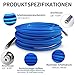 NAMOTEK 10m Rohrreinigungsschlauch Set | 3000 PSI/180 Bar Druckreiniger Schlauch | Rohrreinigungsspülanlage für Karcher K2 K3 K4 K5 K6 K7 & Bosch AQT Haushalts-Hochdruckreiniger | Blau
