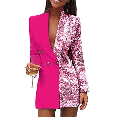 pink sequin suit jacket