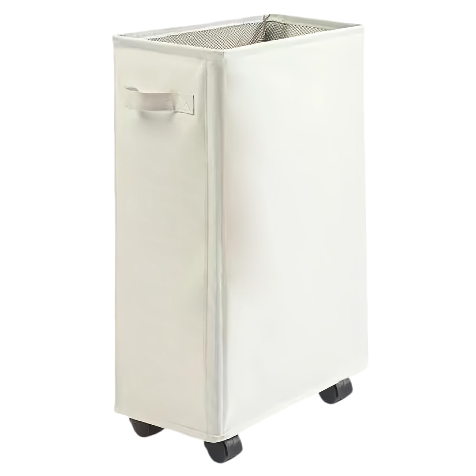 Cesto Ropa Sucia con Ruedas: WIYETY Cesto Plegable 4 Piezas Ruedas y 1 Piezas Frenos, Cestos para la Colada con Ruedas para La Ropa Sucia para Toallas de Baño, Equipos de Fitness, Sombrillas (Beige)