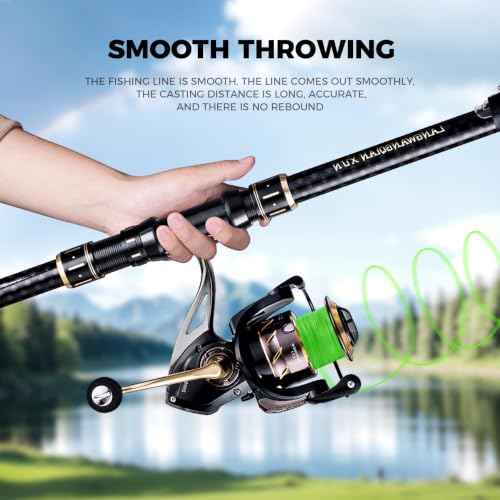 Image of 9KM DWLIFE Braided Fishing Line 8LB-120LB Dyneema Fishing Line, Zero Stretch & Anti-Bite Coating for Freshwater /Saltwater Fishing 4 /8 Strands