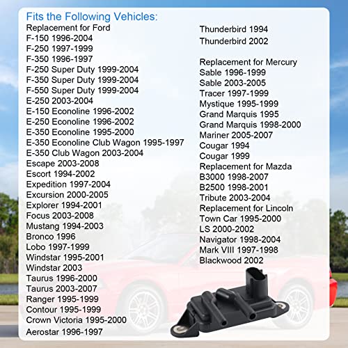 EGR Exhaust Gas Recirculation Pressure Feedback Sensor Replacement for Ford F-150 F-250 F-350 Ranger,Mercury Sable,Mazda B3000 B2500,Lincoln Navigator Town Carï¼DPFE15, F77Z9J460AB, F77Z9J460AB, VP8T - Image 4