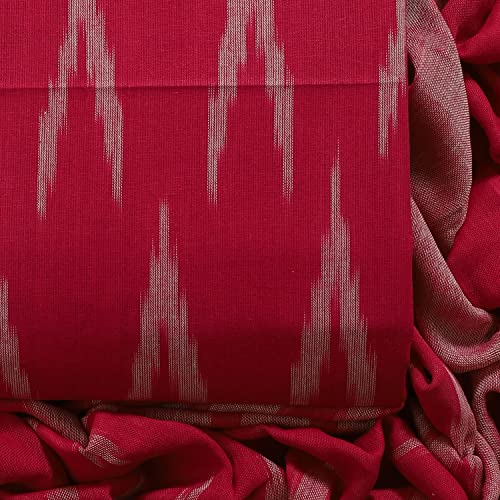Image of Sun Fashion And Lifestyle Cotton Ikkat Print Unstitched Dress Material, Kurta Set for Women with Dupatta (Ikkat 2, Free Size)