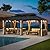 Modern Shade 12' x 20' Gazebo, Hardtop Gazebo with 6 LED Lights, Outdoor Gazebo with Galvanized Steel Double Roof?Patio Gazebo with USB & USB-C Charging Port Deck, Netting and Curtains for Patios