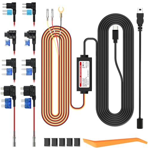 PRUVEEO Smart Acc Hardwire Kit for Dash Cam, Enables Parking Mode Monitor, Converts 12V-30V to...