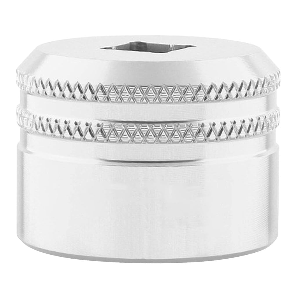 26/32mm Fork Topcap Socket, Aluminium Alloy Chamferless Drive Flat Socket with Ergonomic Design for Sportster Motorcycle