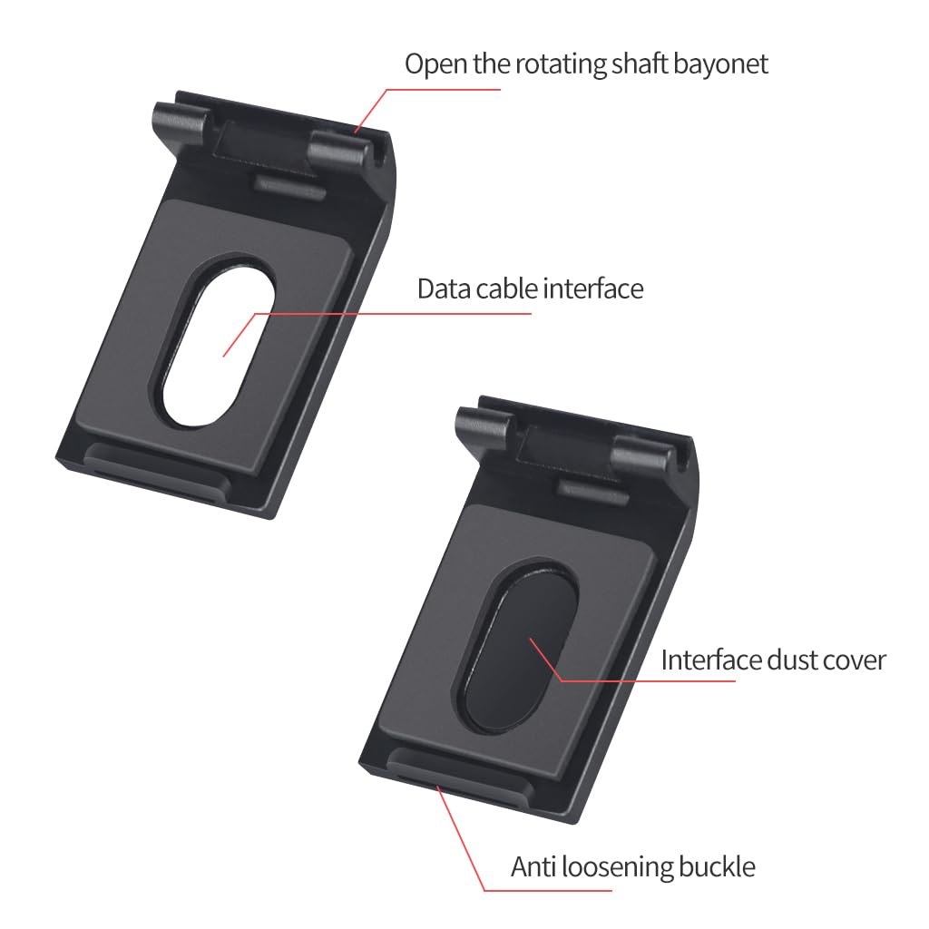 YALLSMAE Aluminum Replacement Side Door For Gopro Hero 8 Black With