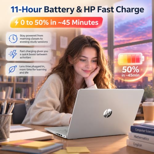 Image of HP 14 Laptop for Students and Home Use, Intel Processor N150, 16GB RAM