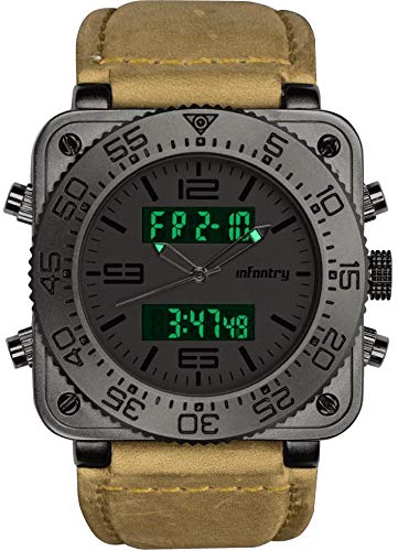 INFANTRY Military Pilot Analog Digital Watch