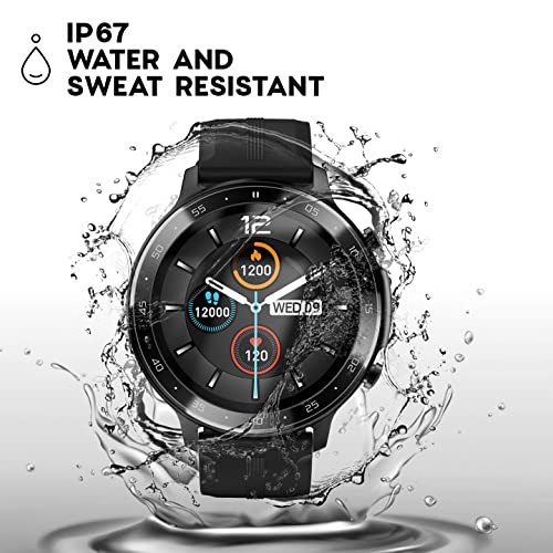 Image of Maxx SX25 Pro Smart Watch 1.28-inch - Fitness Tracking, Bluetooth Call, Music Playback, IP67 Waterproof, VC32S Heart Rate Monitor, 100+ Sports Modes, Extended Battery Life (Black)