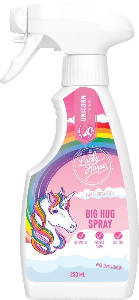 Lucky Horse spray licorne knuffel de soins du cheval pour le pansage