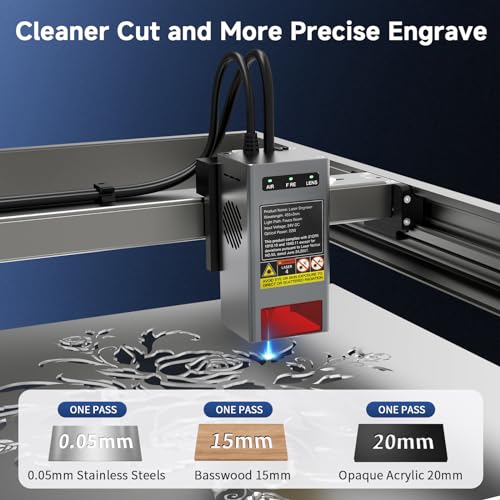 Image of Creality Falcon2 Pro 22W Laser Engraver, Enclosed Laser Cutter with Air Assist, HD Camera Positioning, Auto Fan, Class 1 Safety Laser Engravering Machine for Wood and Metal, Acrylic