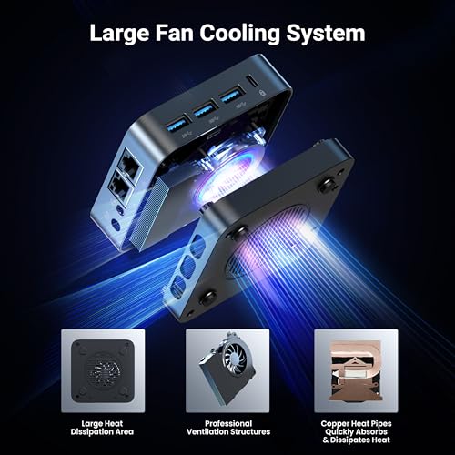 Image of MINIX NEO Z95 Mini PC,Intel 12th Gen N95,16GB LPDDR5X RAM,512GB NVMe SSD, Dual LAN Mini Computers /4K Triple Display HDMI /DP /VESA Mount /Auto Power On /WOL for Business Home Office,Digital Signage
