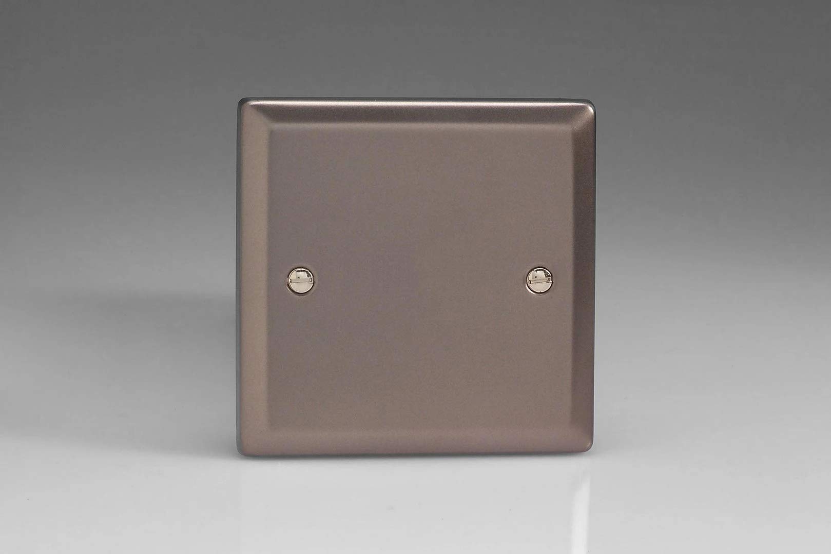Varilight Single Blank Plate Pewter