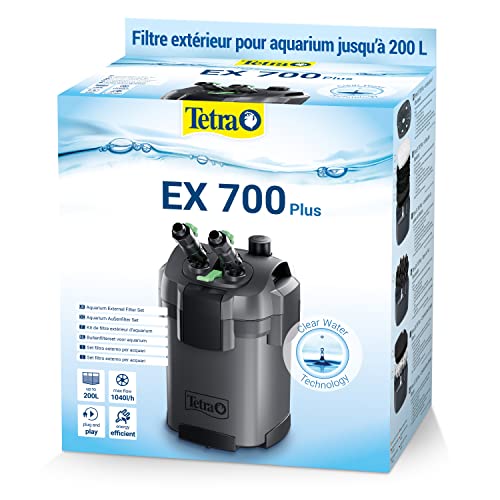 TETRA EX 700 Plus - 5 types de Filtre Extérieur pour tout type d’aquarium jusqu’à 100 à 200L – Performant, puissant, silencieux – Fonction de...