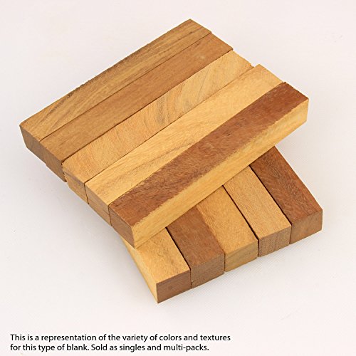 Legacy Woodturning, Yellowheart Wood Pen Blank, 3/4" x 3/4" x 5", Pack of 10
