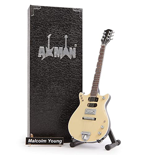 Malcolm Young (AC/DC) Réplique de guitare miniature – Cadeaux musicaux – Ornement fait à la main – Avec boîte de… - Les Beatles, Paul McCartney, John Lennon, RIngo Starr, George Harrison Malcolm Young (AC/DC) Réplique de guitare miniature – Cadeaux musicaux – Ornement fait à la main – Avec boîte de…